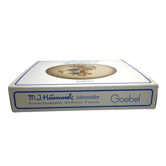 Vtg Goebel M.J. Hummel 14th Annual Plate 1984 Hum 277 Fourteenth Edition w/ Box - Picture 13 of 14